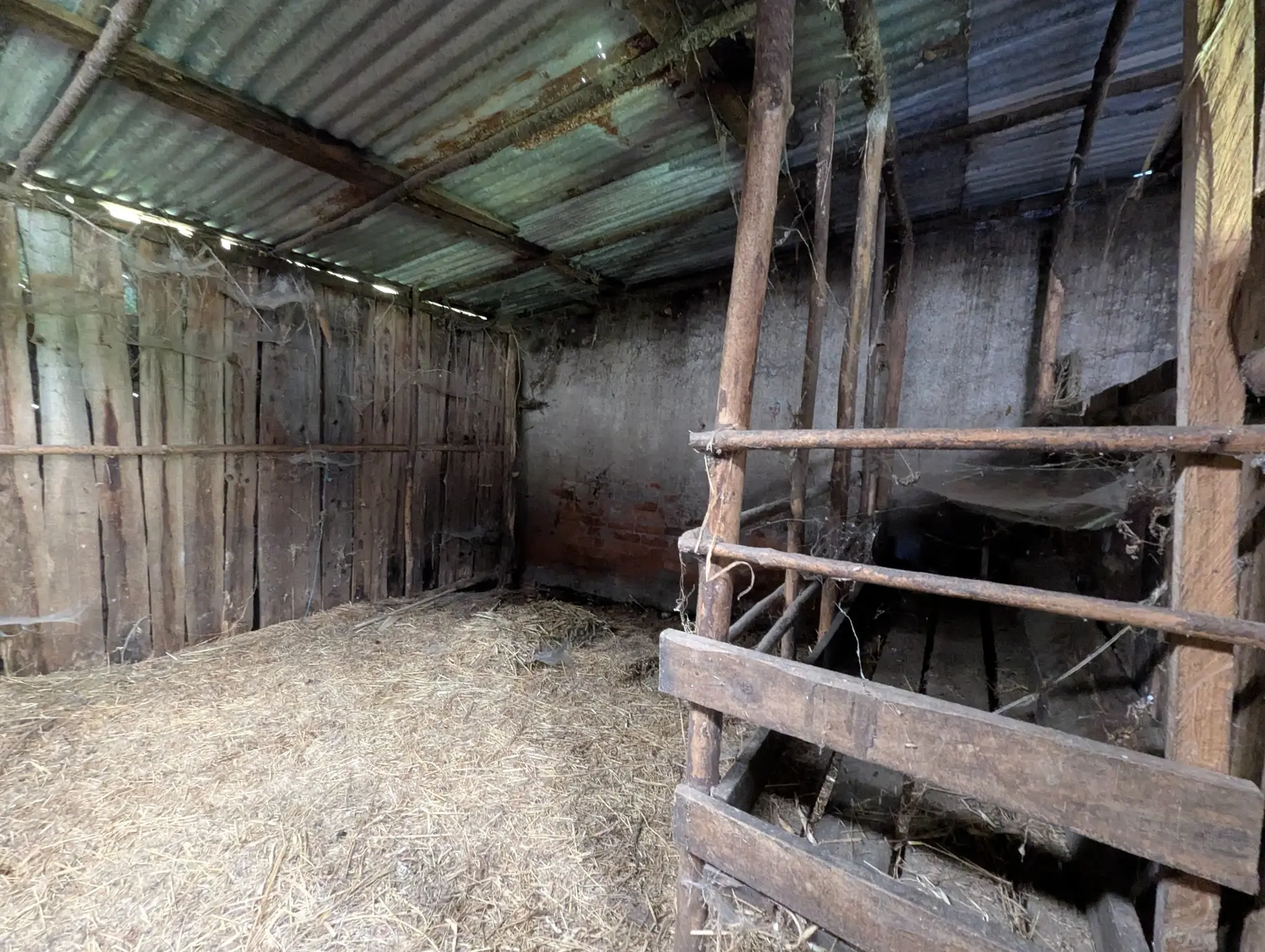 Interior of adjoining stable