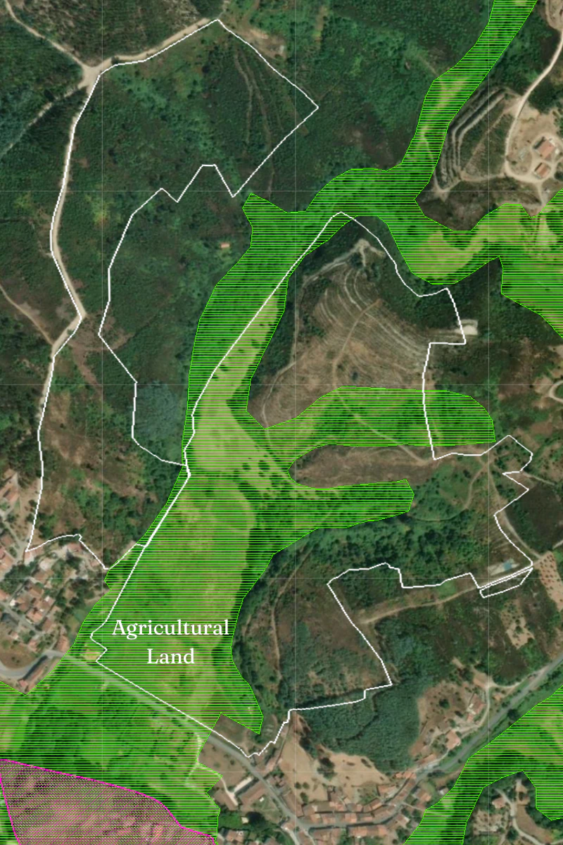 Map showing areas within the National Agricultural Reserve