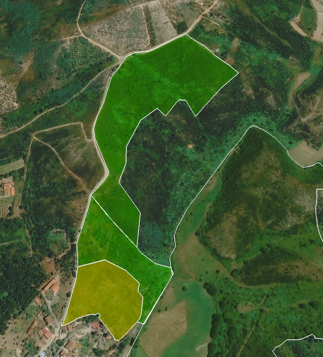 Satellite map highlighting the Valverde boundary and its southern urban-designated section