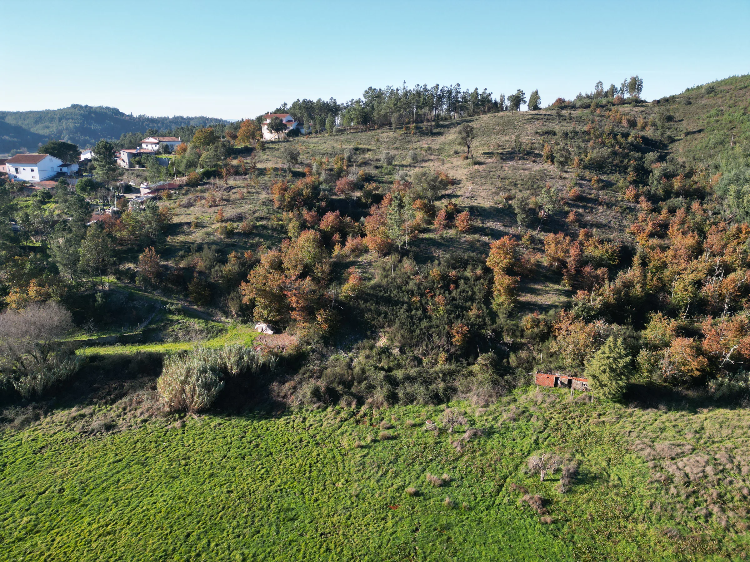 Vista sobre a zona sul de Valverde classificada como urbana