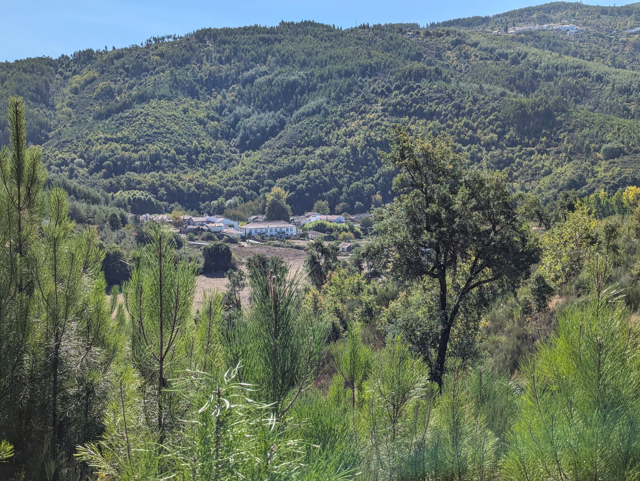 View from Valverde towards the Solar in the valley
